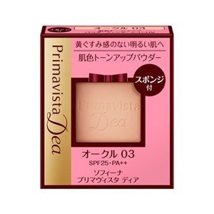 Kao Sofina Primavista Deer Skin Tone Up Powder Foundation Uv Ocher 03 Refill Japan