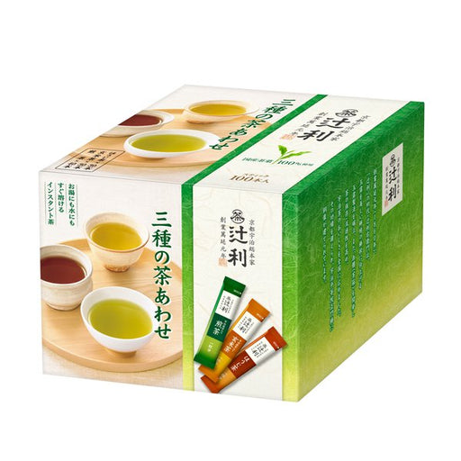 Kataoka Bussan Tsuji Toshi Three Kinds of Tea Combination (Stick) 100p Japan With Love