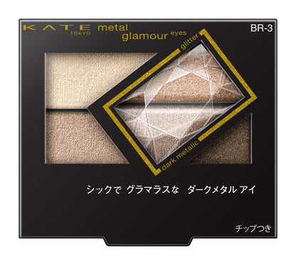Kate Glamorous Metal Eyeshadow BR-3 for Stunning Eyes Look