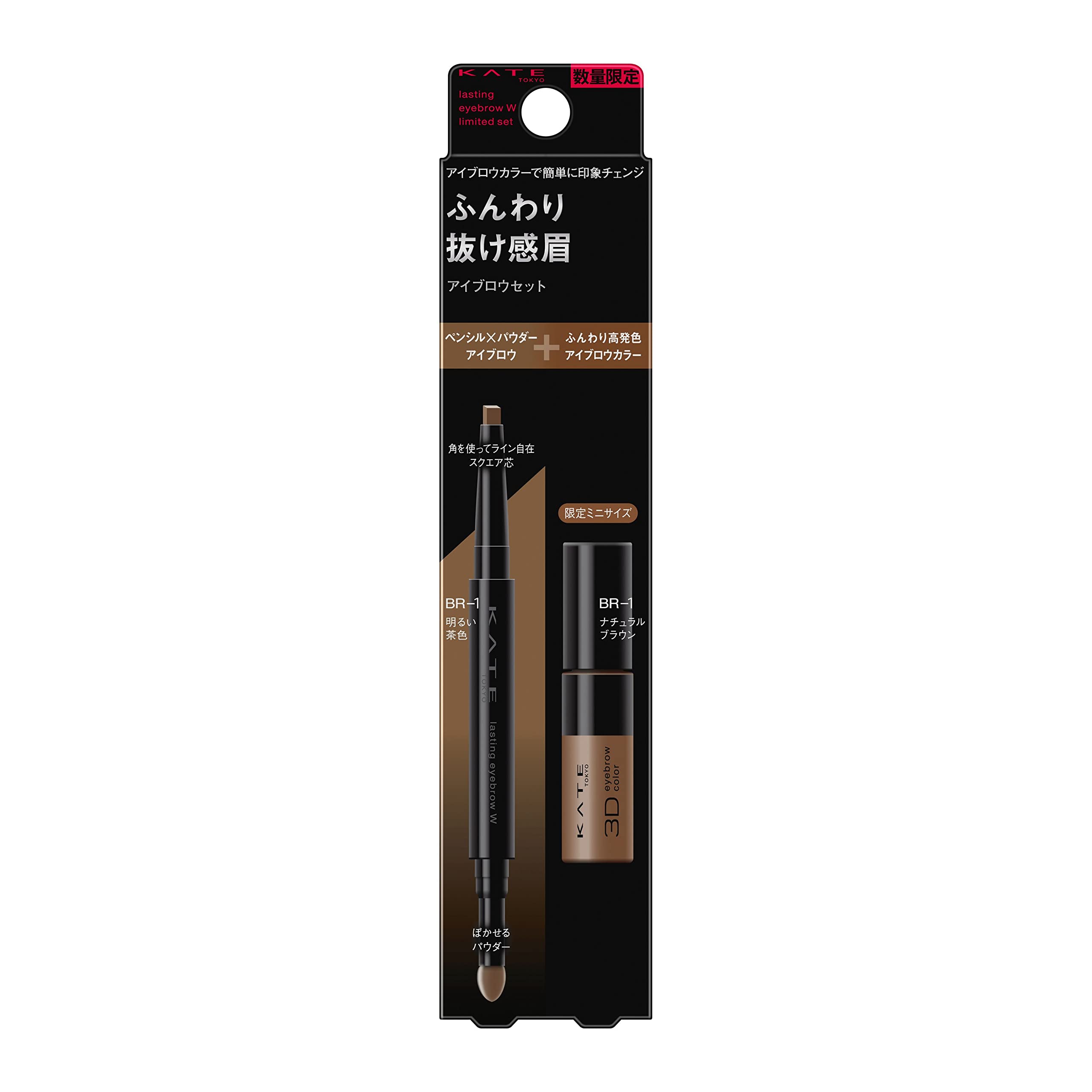 Kate Lasting Design Square Eyebrow W Limited Set BR-1