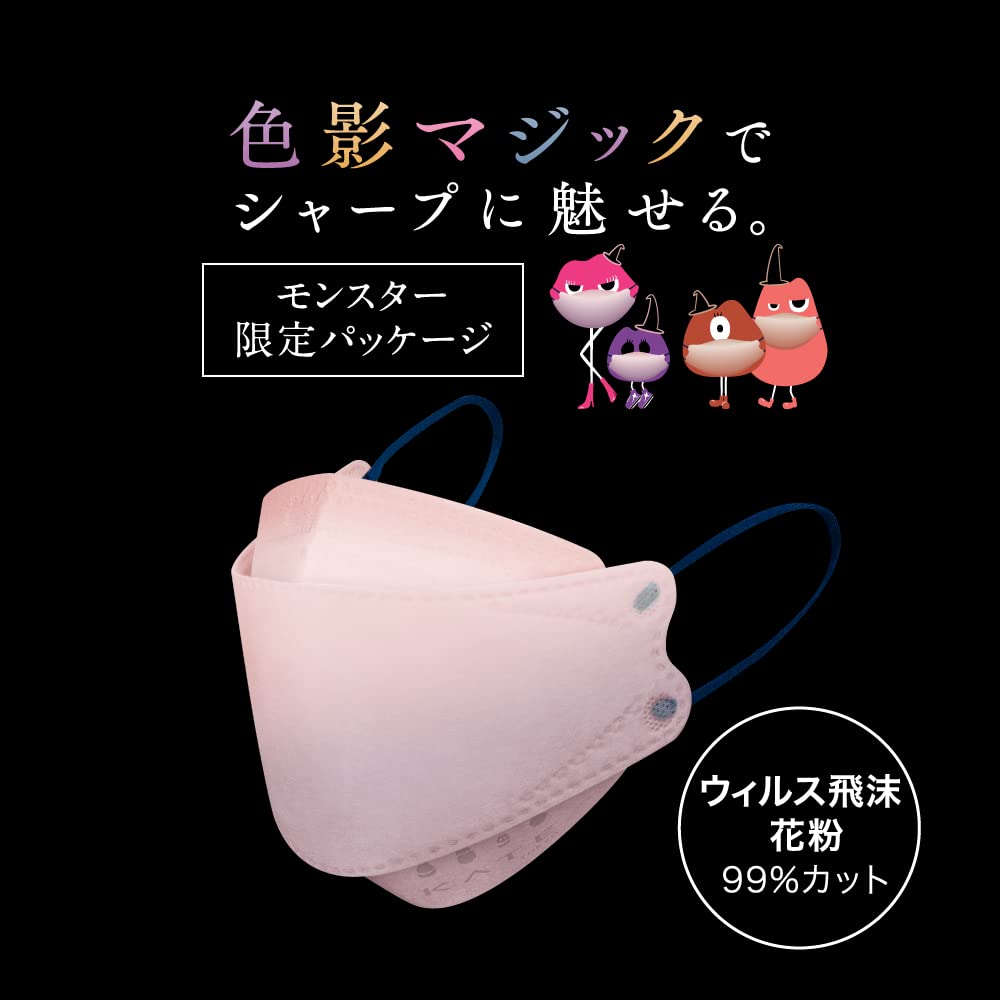 Kate Monster Mask in Nightmare Lavender Normal Size 5 Pieces Set