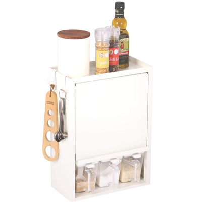 Kawaguchi Koki Spice Rack White 3 Cups Made In Japan 18753