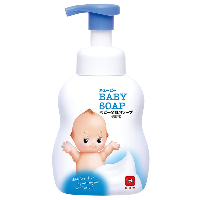 Kewpie 全身嬰兒肥皂泡沫型泵無味 400 毫升 - 日本嬰兒肥皂泡沫