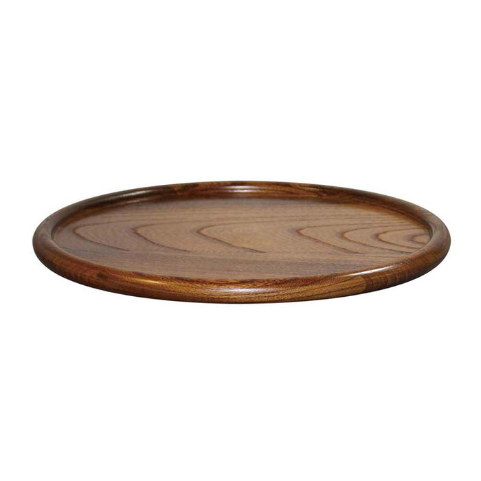 Kijihiki 榉木圆形托盘 27 厘米