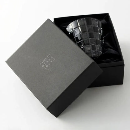 Kimoto Glassware Tokyo Kuroco Edo Kiriko Double Old Fashioned Glass Japan