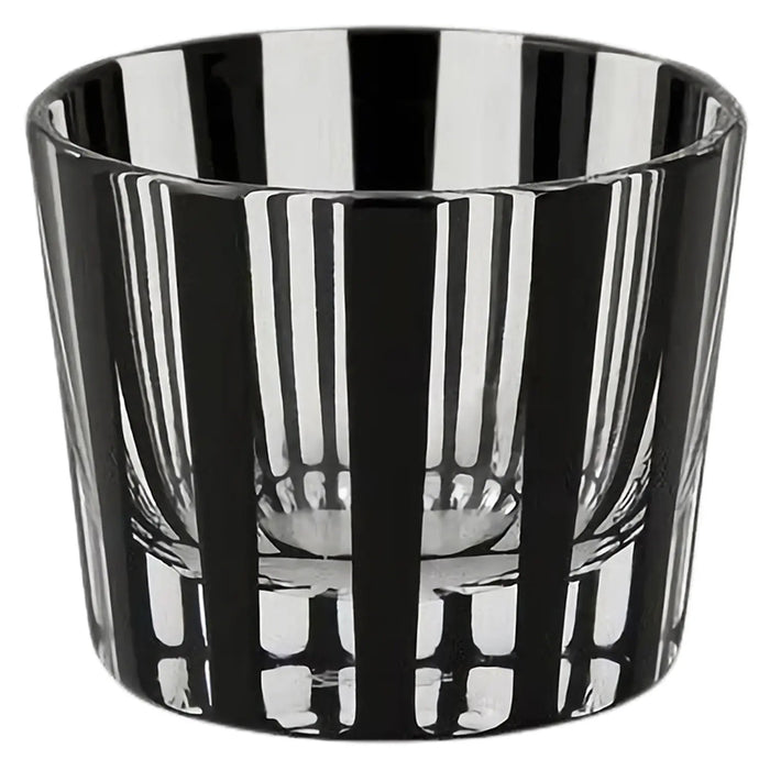 Kimoto Glass Tokyo Edo Kiriko Sake Cup Stripes - Japanese Glassware
