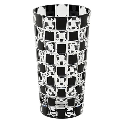Kimoto Glass Tokyo Kuroco Edo Kiriko Tumbler Japan Ichimatsu