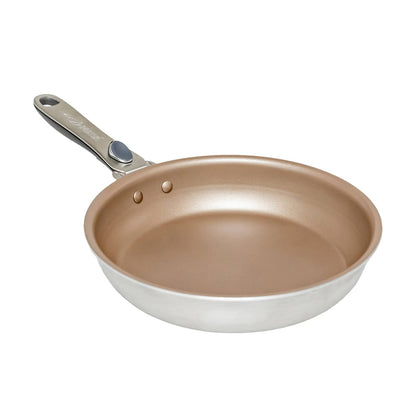 Penta Non-Stick 24Cm X 5.3Cm Shallow Frying Pan Champagne Gold Ih Gas Compatible Japan