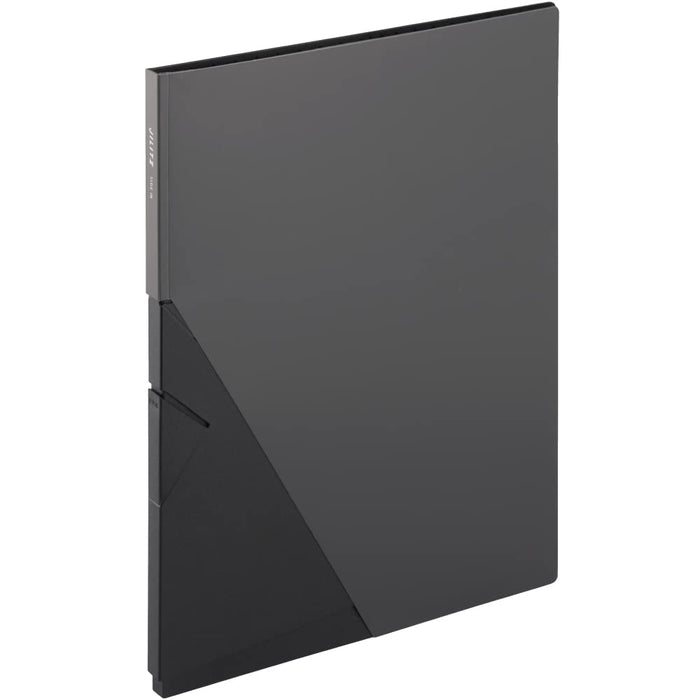 Kingjim A4 Clear File Ziritz Side 20 Pockets Black 8837 Japan