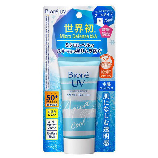 King of Flowers Limited Biore uv Aqua Rich Waterliessence Cool Type 50g [Sunscreen For Face And Body spf50 /Pa ] Japan With Love