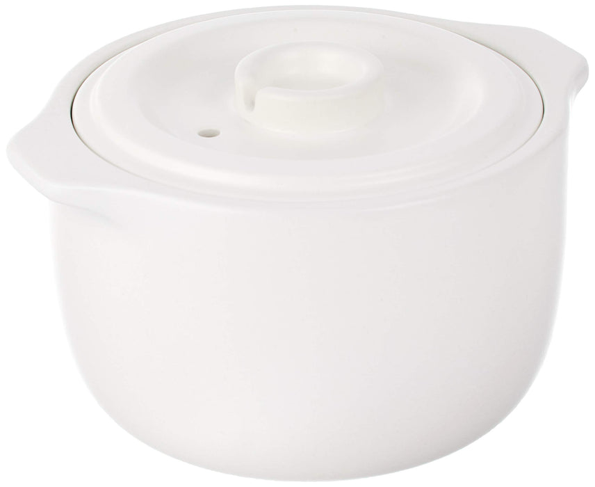 Kinto Rice Cooker Clay Pot 2Cup Japan White 25194 Kakomi