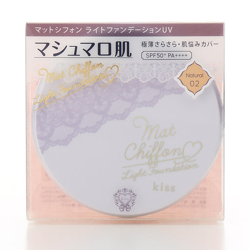 Kiss Matte Chiffon Light Foundation Uv 02 Natural Japan With Love