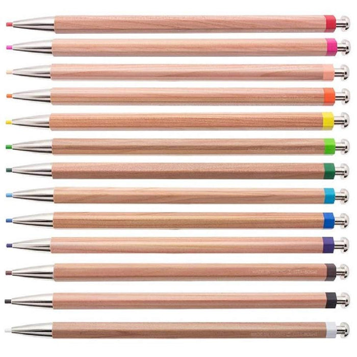 North Star Pencil Kita-Boshi Mechanical Pencils 13 Colors Set Japan