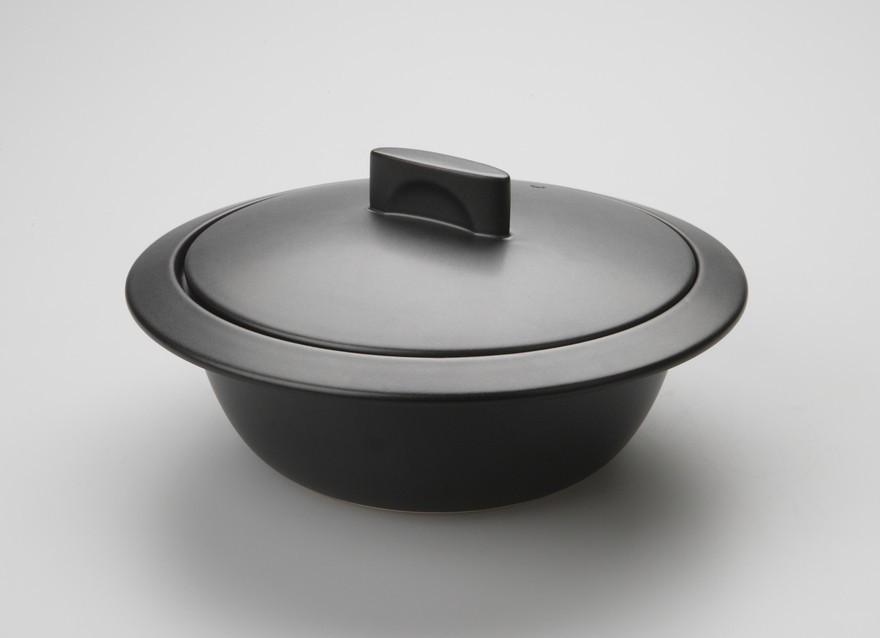Kogiku 日本电磁炉 Donabe 陶器砂锅 黑色