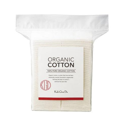 Organic Koh Gen Do Cotton Sheets 80-Pack for Face Care from Japan