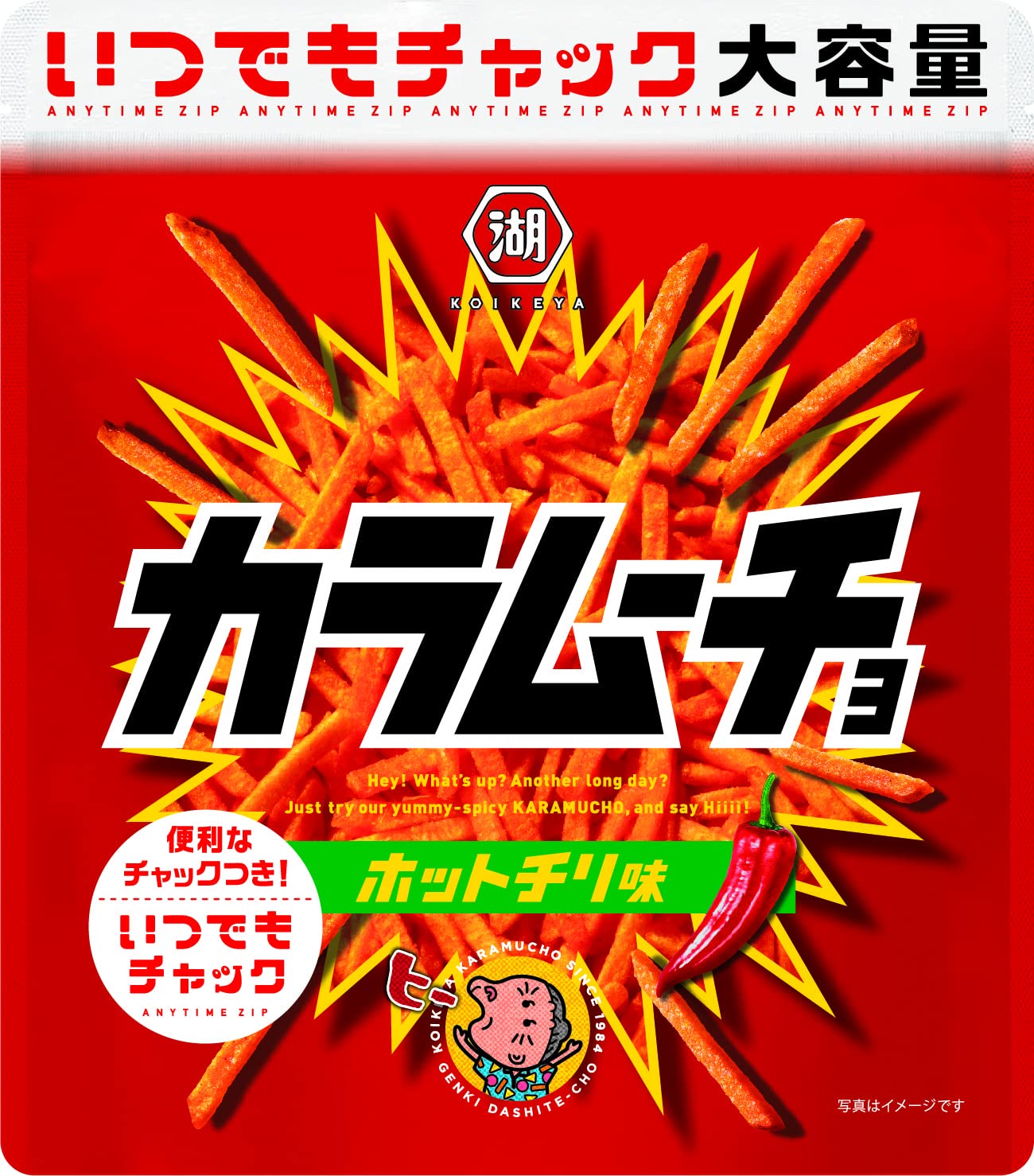 Flavor　Chuck　140G　Koikeya　Chili　Hot　X　Japan　Bags　Stick　12