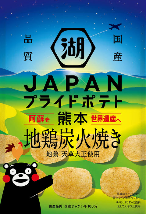 湖池屋日本炭火烤鸡 55 克 X 12 袋 - 熊本本地骄傲