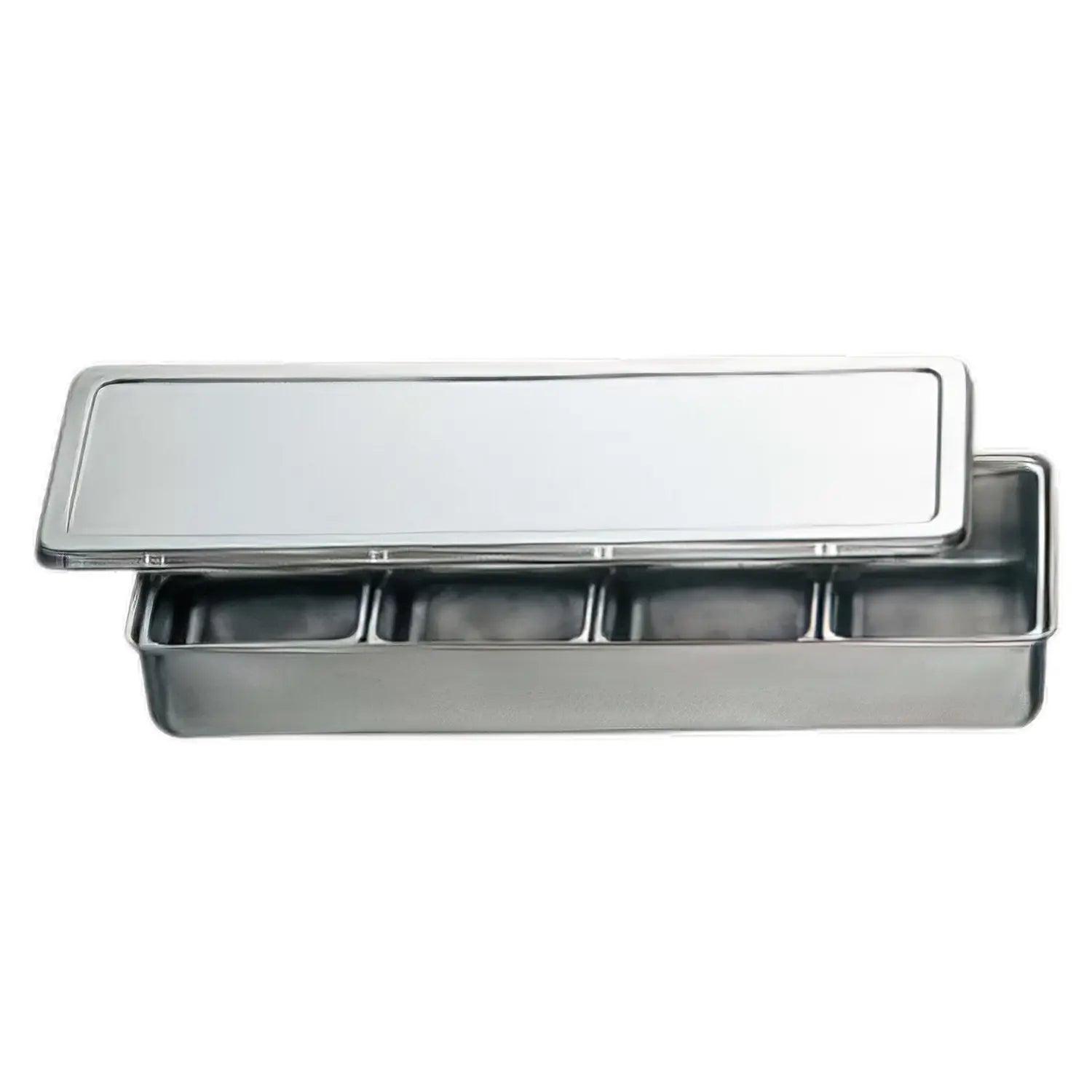 Stainless Yakumi Pan/Seasoning Container w/4 Compartments