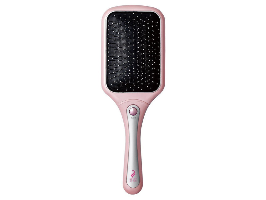 Koizumi Reset Brush Paddle Type Sonic Vibration Magnetic Dry Battery Operated Pink Kbe-2811/P – Made In Japan