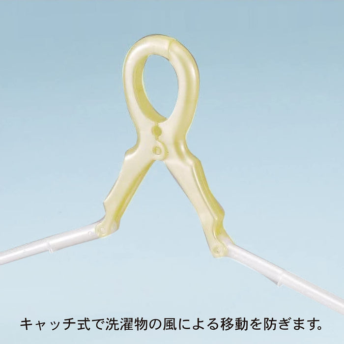 Kokubo Kogyosho Slide Catch Hanger Set 5 Colors X 2 Japan Laundry Hanger Wind Resistant Drying Clothesline