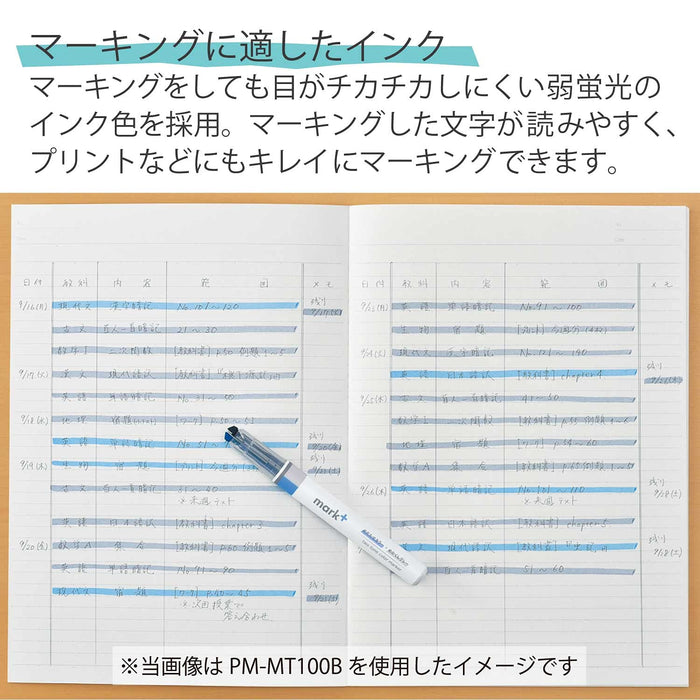 Kokuyo Highlighter Pen 2-In-1 Marktus Set Of 3 Island Colors Japan (Pm-Mt100-3S-L2)