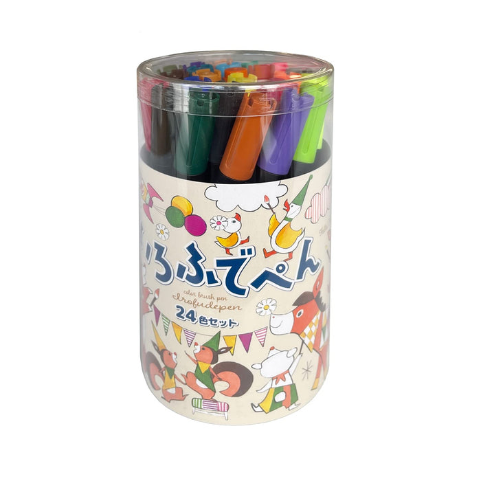 Kokuyo Japan Irofude Water-Based Brush Pen 24 Color Set Ke-Ac34-24