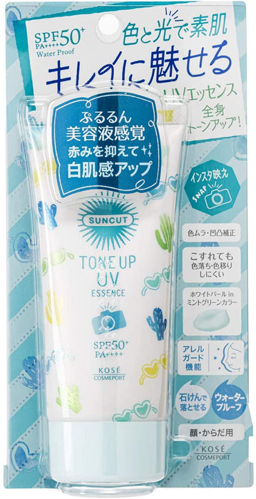 Kose Cosmetics Port St Cut Tone Up Uv Essence Mint Green 80g Japan With Love