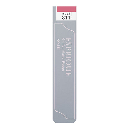 Kose Esplique Chiffon Matte Rouge Pk811 Pink 6g - Japanese Tint Lipsticks - Liquid Lipstick