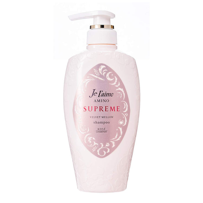 Jureme Amino Supreme Shampoo (Velvet Mellow) Rose & Jasmine 500Ml - Japan Moist Smooth Body