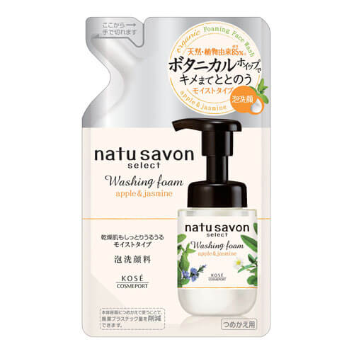 Kose Softymo Natu Savon Select Washing Foam 160ml Refill (Moist Type)  Japan With Love