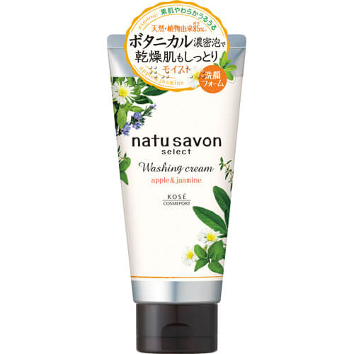 Kose Softymo Natu Savon White Face Washing Cream Apple & Jasmine  Japan With Love