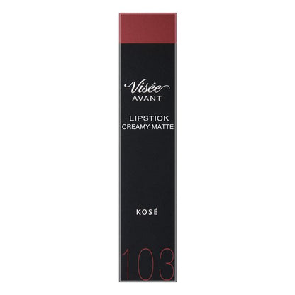 Kose Visee Avant Lipstick Creamy Matte 103 Fall 3.5g - Japanese Matte Lipstick Must Try
