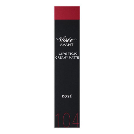 Kose Vise Avant Lipstick Creamy Matte # 104 Vermillion Japan With Love