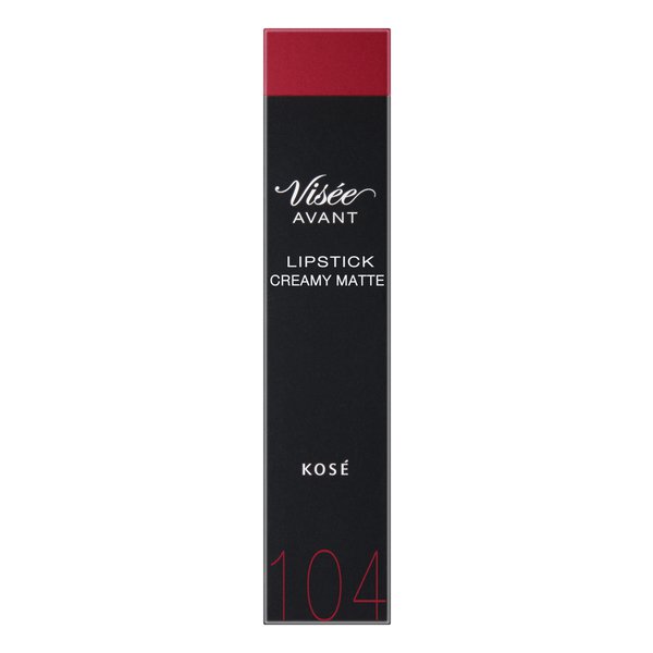 Kose Vise Avant Lipstick Creamy Matte # 104 Vermillion Japan With Love