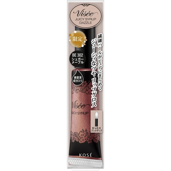 Kose Visee Riche Juicy Syrup Dazzle Be302 Sugar Maple Lip Gloss Japan With Love 3