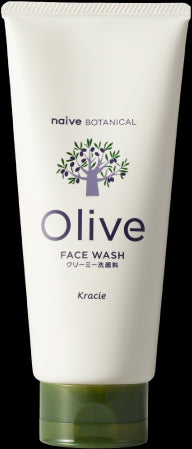 Kracie Naive Botanical Olive Creamy Face Wash 130g Japan With Love