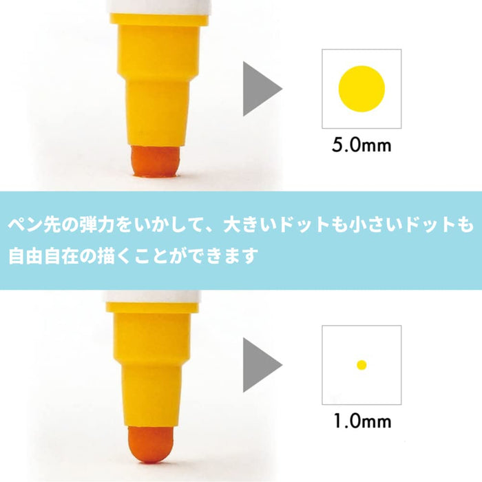 Kuretake Japan Bullet Water-Based Pen Zig Clean Color Dot Smoky Set Tcsd-6100/6Vb