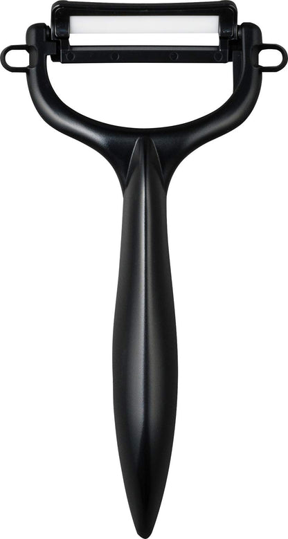 Kyocera Ceramic Peeler Rust-Free Easy Clean Black T-Shaped Light & Sharp Feel Long-Lasting Sharpness Sterilization & Bleaching Ok Made In Japan Cp-Nbk(N)