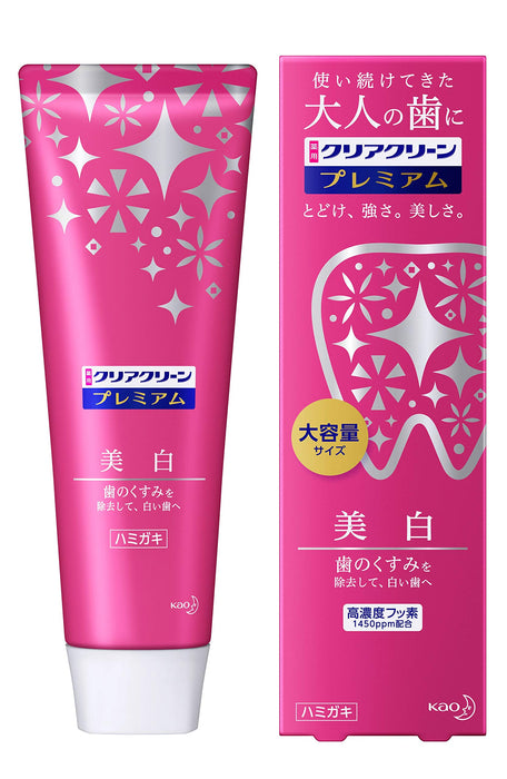 花王 Clear Clean Premium Whitening [大容量] 160g - 日本牙膏
