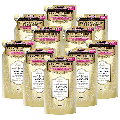 Lavons Softener Shiny Moon 480Ml X 10 - Made In Japan
