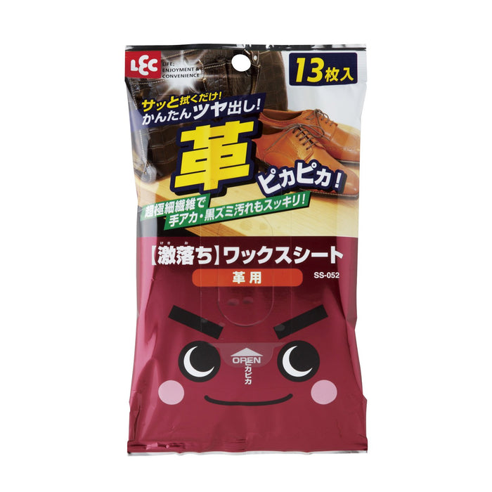 Lec Gekiochi Wax Sheets For Leather 13 Sheets (Microfiber) Japan Ss-052