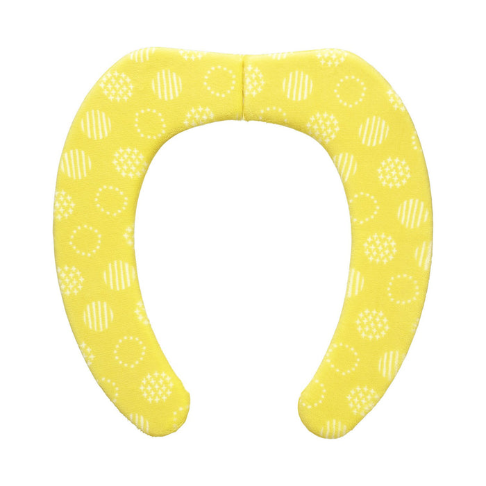Lec Japan Pita Q Adsorption Benza Sheet Mochi Memory Foam Cushion (Dots/Yellow) Washable Bb-500