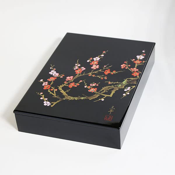 Kobayashi Lacquerware A4 Size Wooden Letter Box File Box For Wedding Family Celebration Housewarming Respect For The Aged Day Mother'S Day 60Th Birthday Gift - Japan