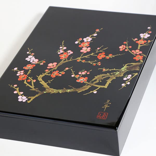 Kobayashi Lacquerware A4 Size Wooden Letter Box File Box For Wedding Family Celebration Housewarming Respect For The Aged Day Mother'S Day 60Th Birthday Gift - Japan