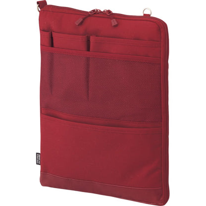 Lihit Lab Red A7683-3 A4 Vertical Bag In Bag Japan