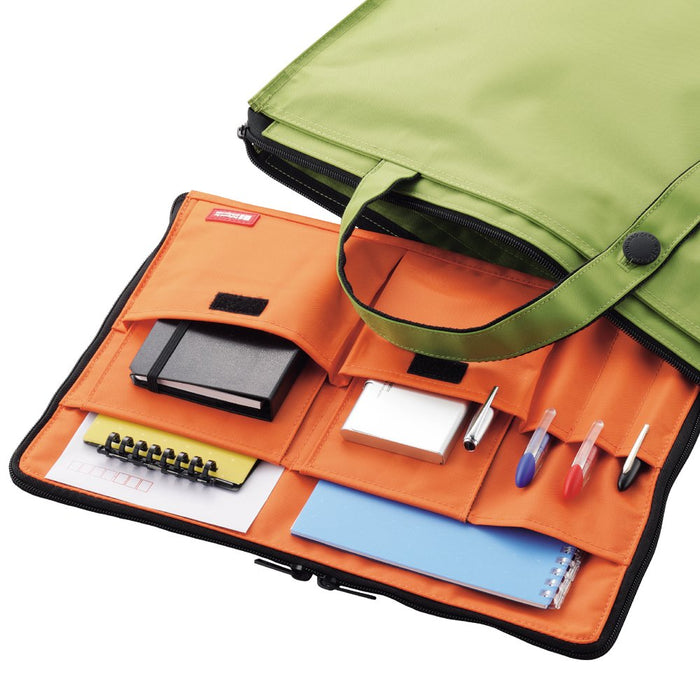Lihit Lab A7554-4 Bag In Bag Inner Bag A4 Orange | Made In Japan
