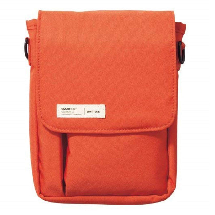Lihit Lab A7574-4 Smart Fit A6 Carrying Pouch Orange - Made In Japan