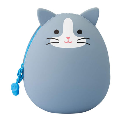 Lihit Lab Big Hachiwareneko Egg Pouch A7783-4 Made In Japan