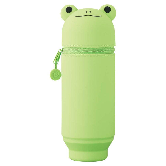 Lihit Lab Stand Pen Case Big Frog A7714-13 Japan (120 Characters)