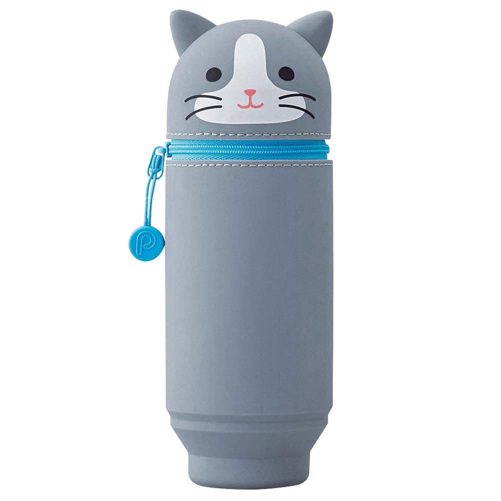 Lihit Lab Stand Pen Case Big Punilab Hachiwareneko A7714-4 Japan